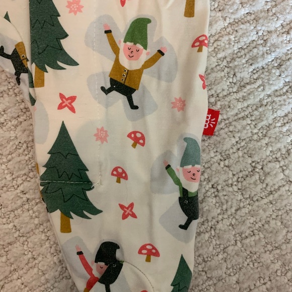 Magnetic Me Christmas Gnome Footed Onesie - Picture 4 of 5
